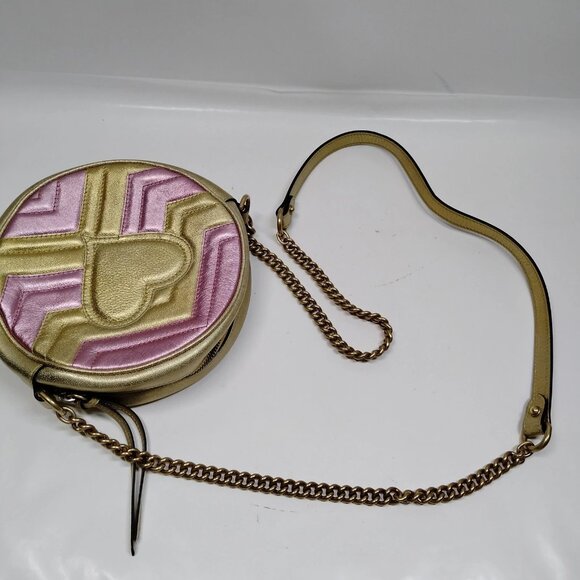 Authentic Gucci Pink Leather Shoulder Bag mon845-111125 - Picture 5 of 16